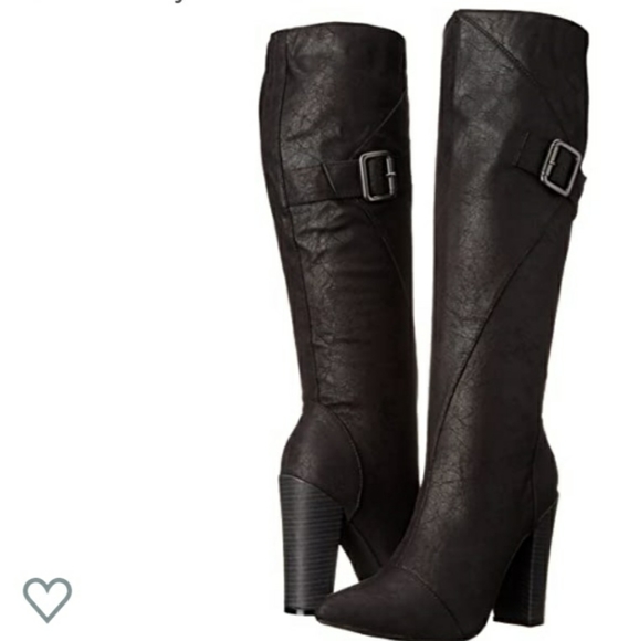 Rialto Shoes - Rialto "Halen" Tall Black Boots NIB Size 8